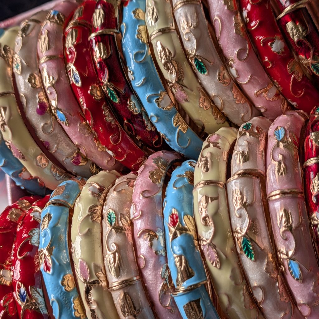 Handcrafted Floral Enamel Bangles