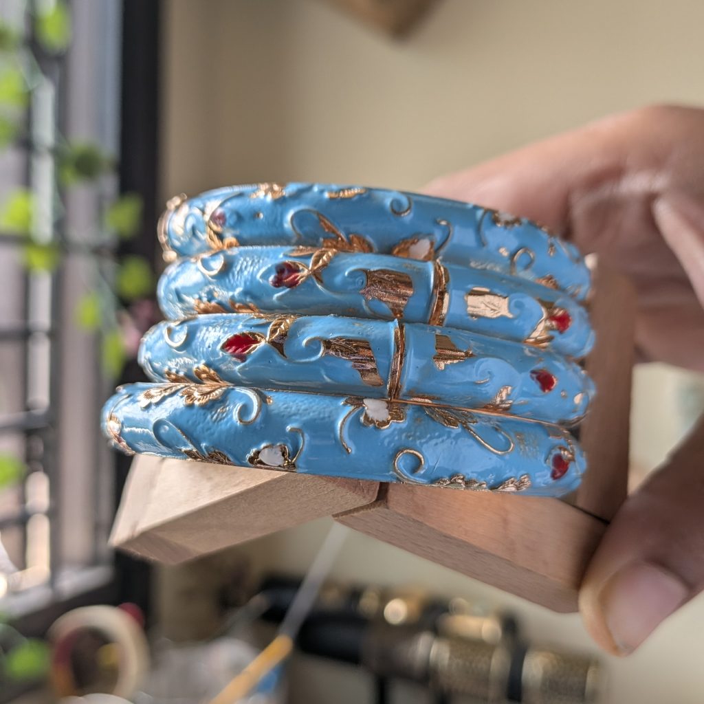 Handcrafted Floral Enamel Bangles