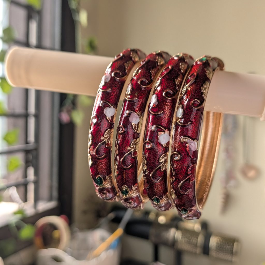 Handcrafted Floral Enamel Bangles